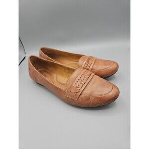 Born Mirror Women’s Loafer Size 9 M/W Brown Leather Driving Flat